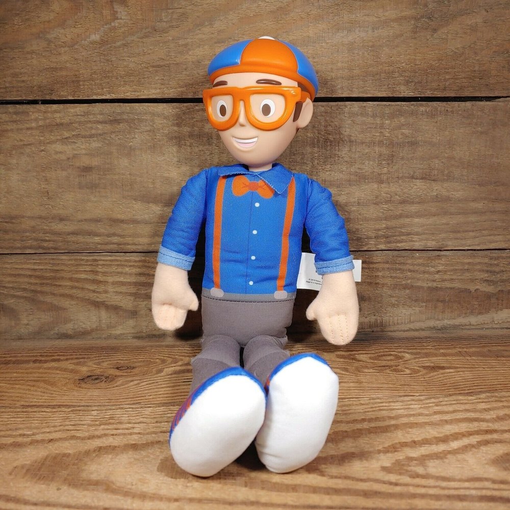 Blippi 16 Inches My Buddy Blippi Plush  Toy With 15 Sound And Phrases